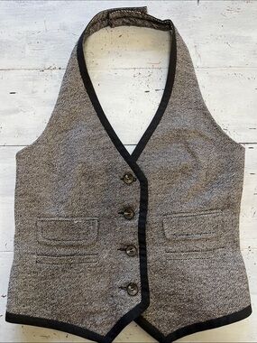 Trina Turk Black Lined Vest